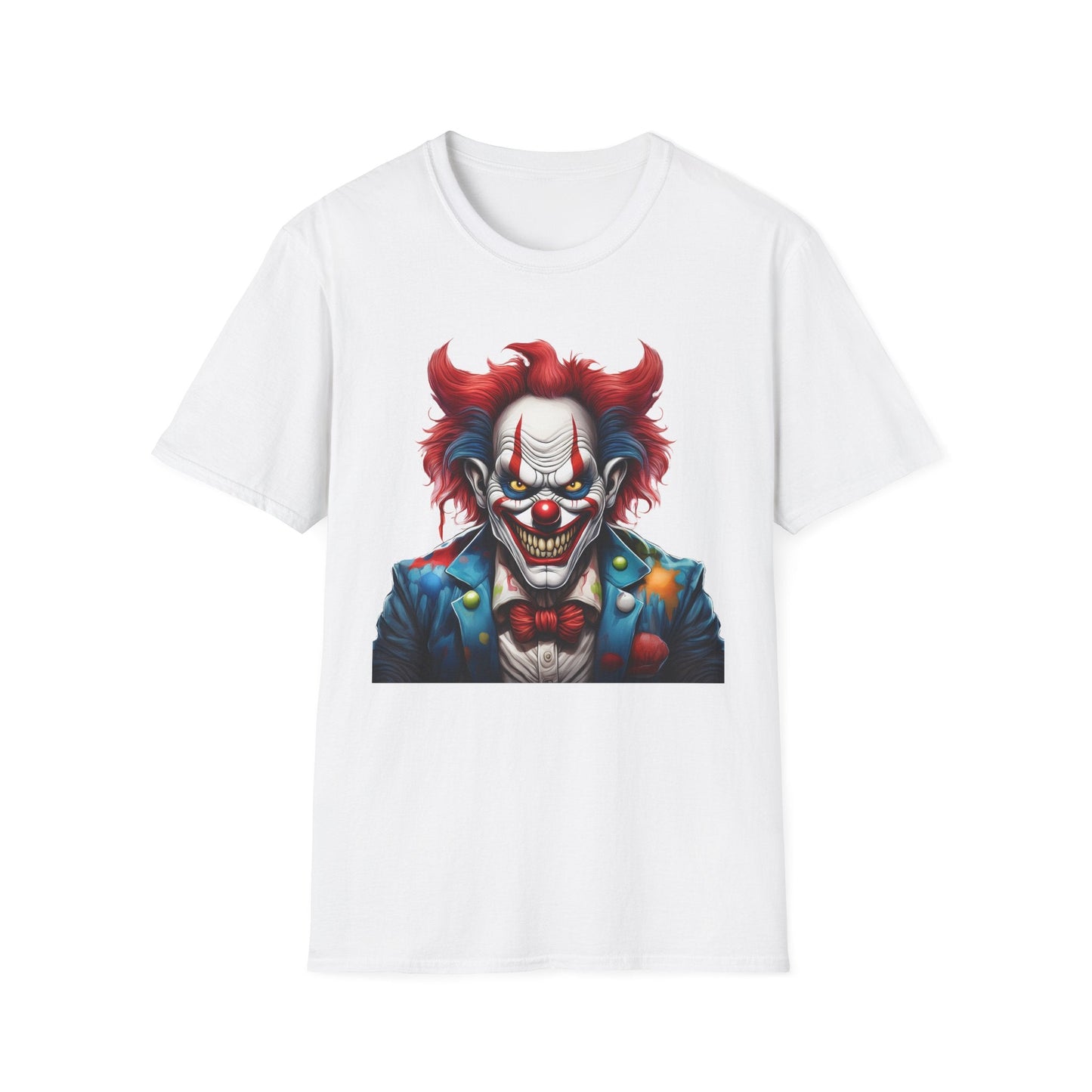 Unisex Clown Shirt With Funny Man Circus Print Tee Gildan Softstyle 64000 Classic Comfort Wear