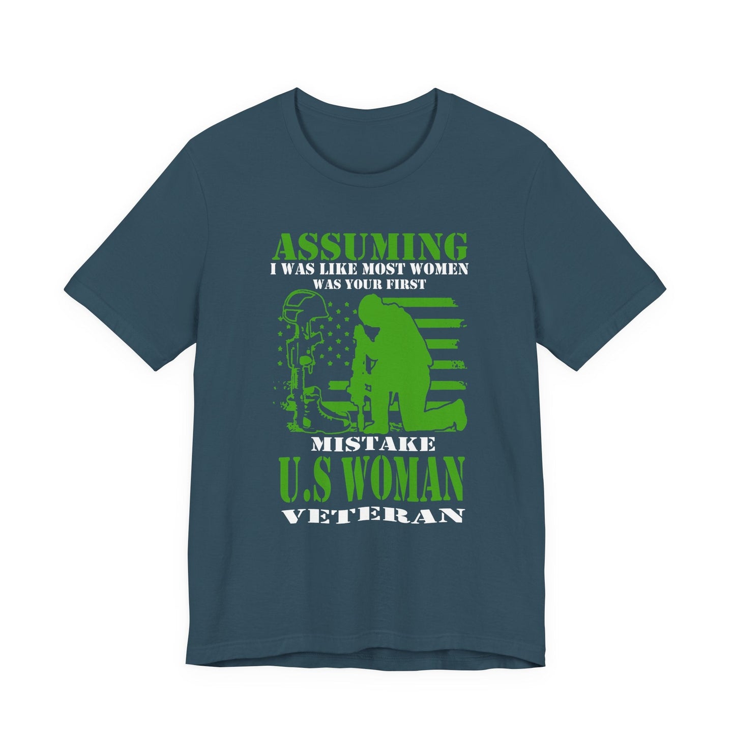 Army Veteran Patriotic Graphic Design Unisex Cotton T-Shirt v45