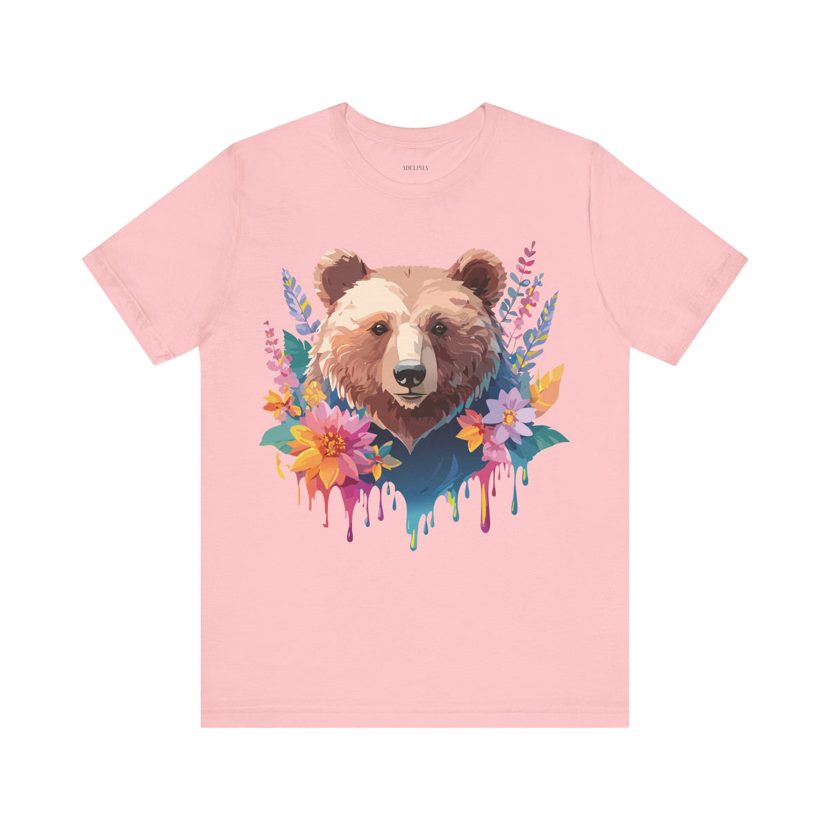 Bear Graphic Design Tee Bella+Canvas Unisex 100 Cotton Tee Shirt a118