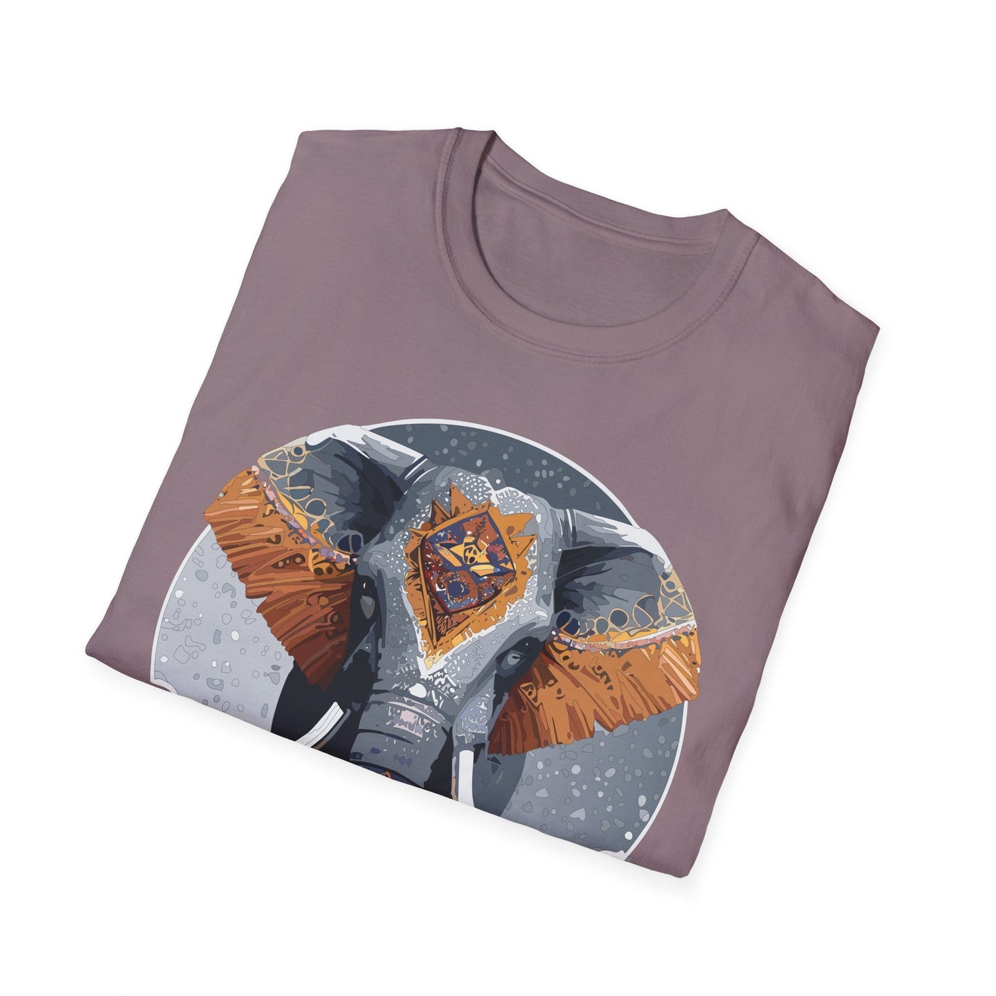Elephant T Shirt Unisex Short Sleeve Tee SoftStyle Gildan 64000 One Hundred Percent Cotton
