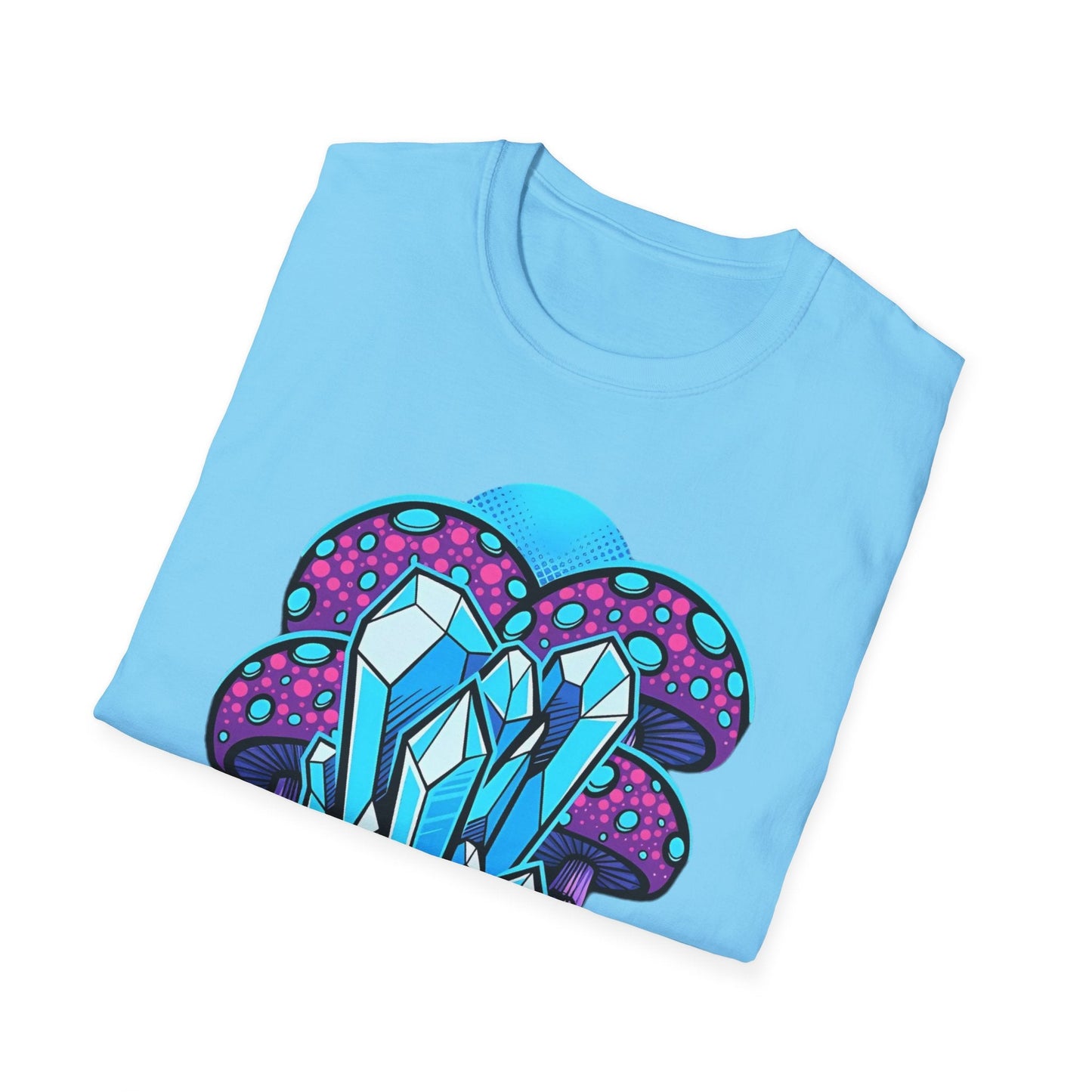 Mashroom Tee Shirt Softstyle Gildan 64000 100 Percent Ring Spun Cotton Breathable Funny Fungus