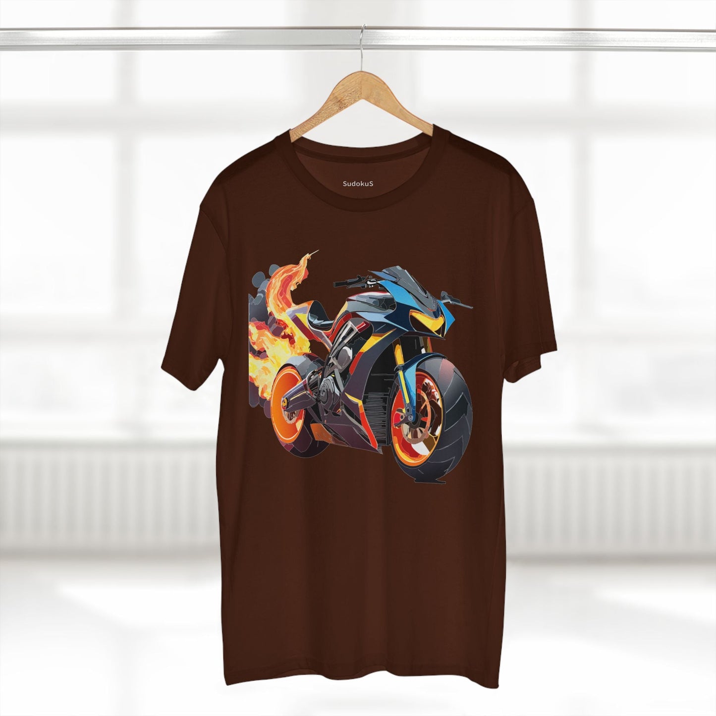 Moto Bike Graphic Unisex 100 Cotton Staple Tee 20