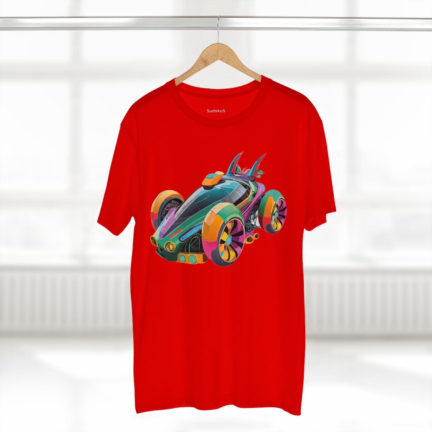 Car Graphic Unisex 100 Cotton Staple Tee 22
