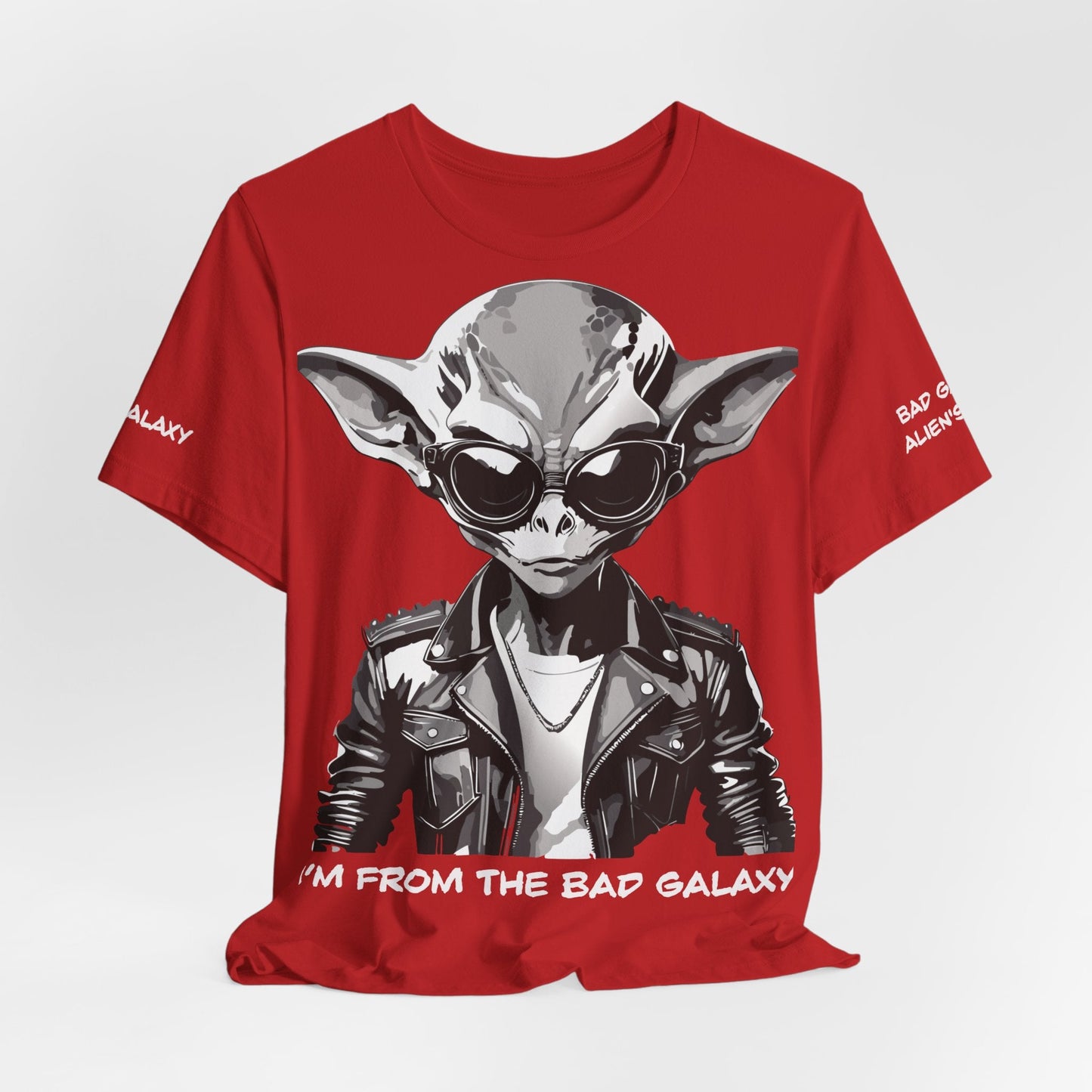 Tee Shirt With Alien From Bad Galaxy 100 Percent Cotton Made In USA Free Shipping