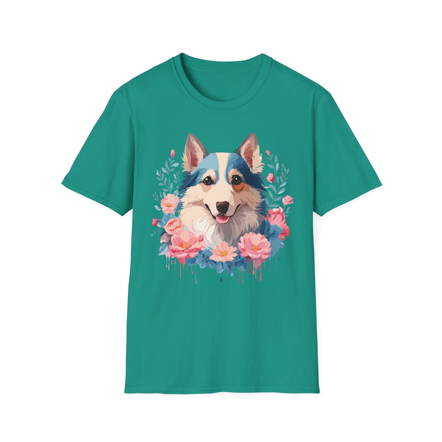 Dog Shirt Unisex Animal Tee Softstyle Cotton Lightweight Breathable