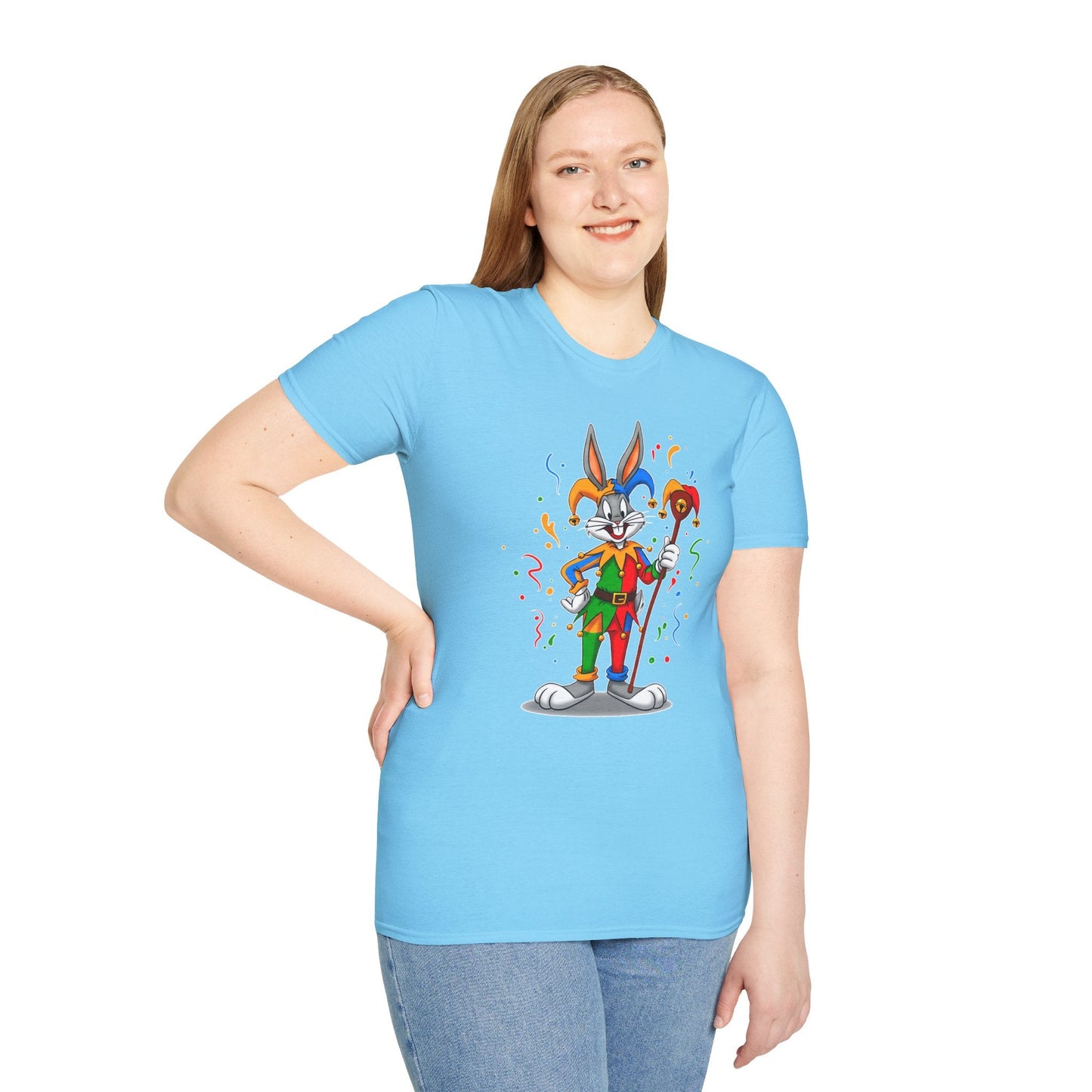 Bugs Bunny Shirt Unisex Short Sleeve T Shirt Cartoon On T Shirt Animation Tee Gildan Softstyle 64000