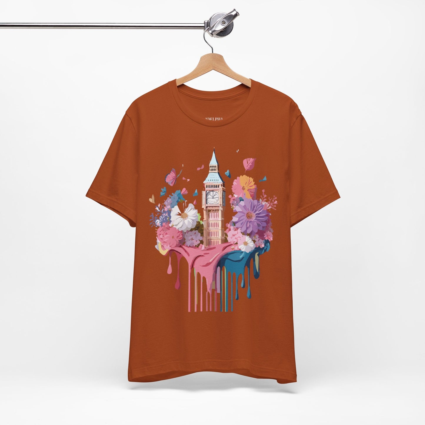 London Tourist Unisex Graphic Tee Vintage Inspired Art Jersey Short Sleeve