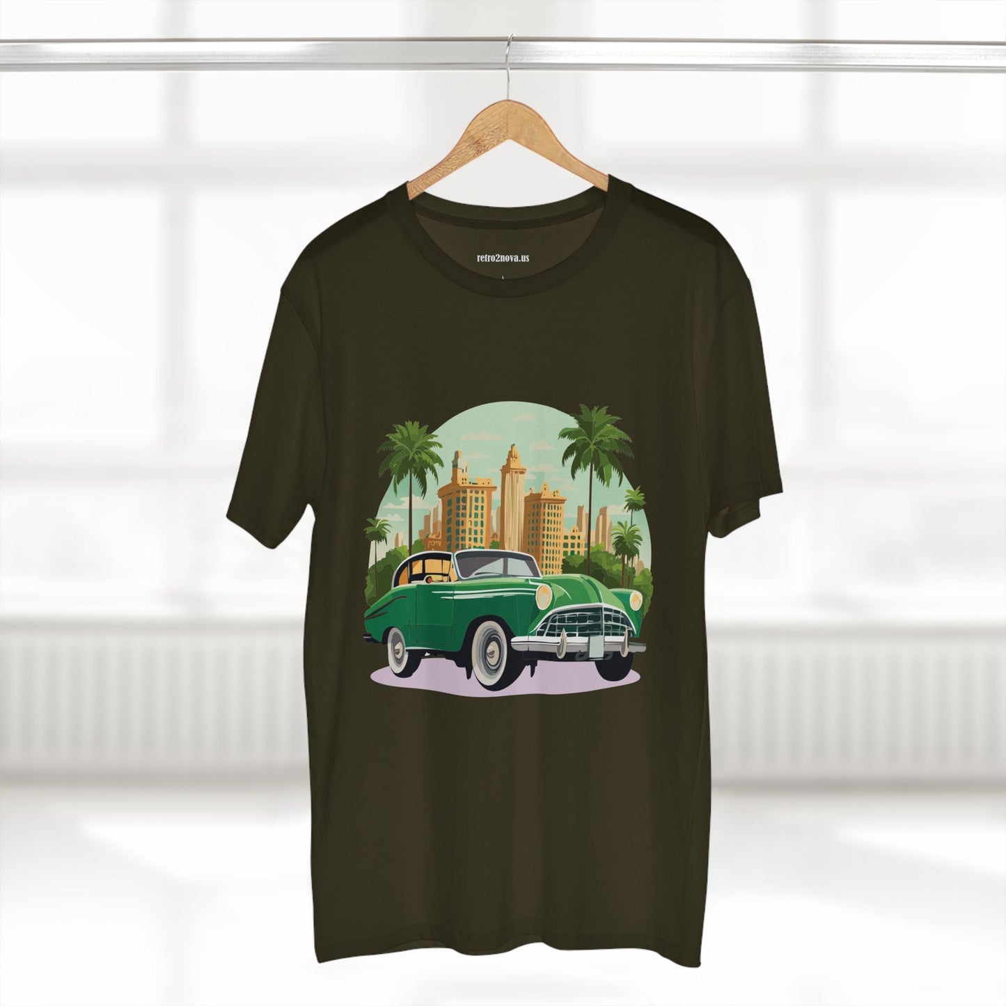 Retro Car Shirts Vintage Car Tee RC 18 Unisex Premium Cotton Art Print Tee Limited Edition
