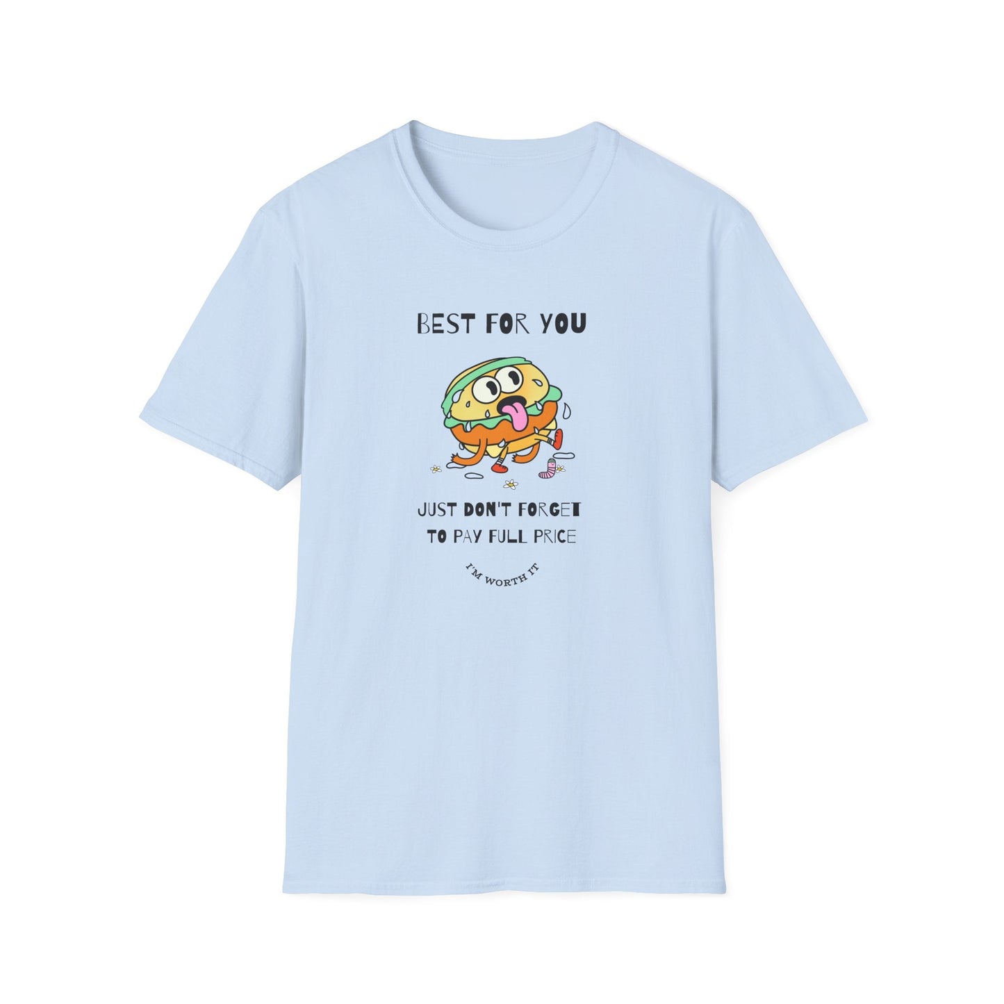 Funny Food T Shirts Unisex Softstyle Tee Gildan 64000 100 Percent Ring Spun Cotton Comfortable Graphic Tee