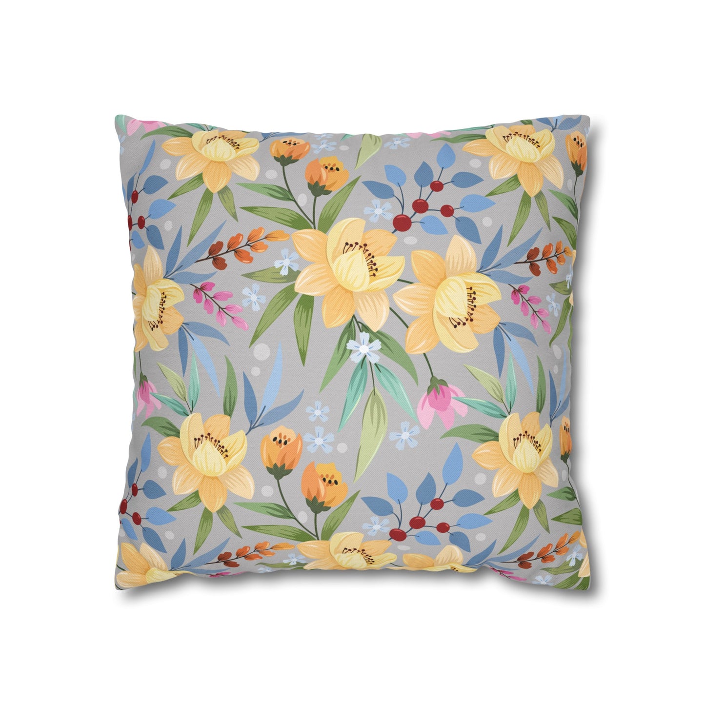 Floral Poly Pillowcase