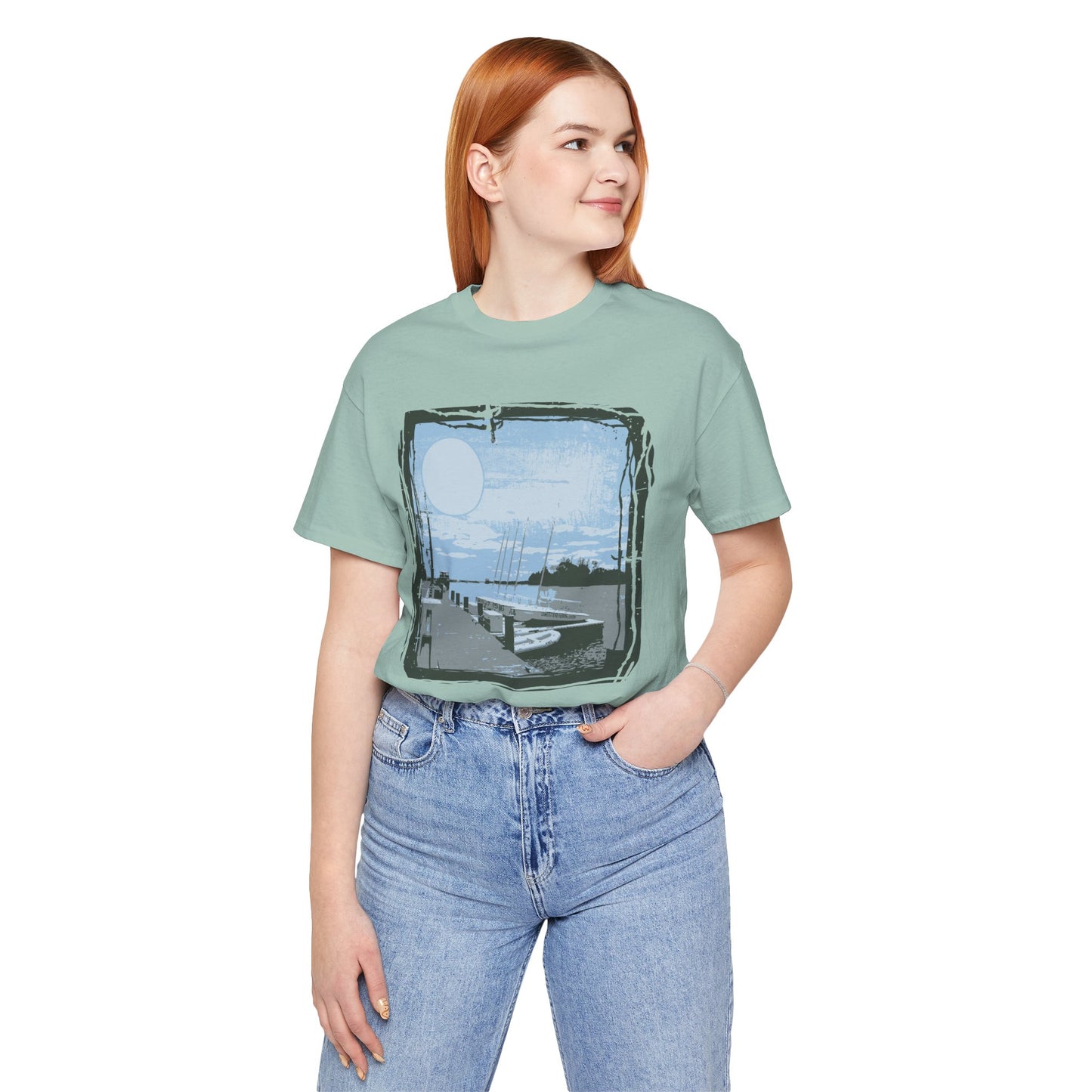 Yacht Club Retro Poster Graphic Design Tee, Yacht Club Shirt, Vintage Tees, Art Design T-Shirt, Graphic Tee, Retro Art Shirts