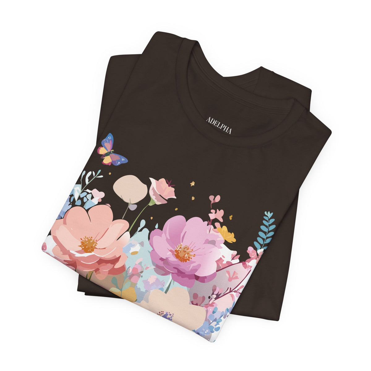 Floral Graphic Tee Shirt - Bella+Canvas Unisex 100 Cotton 44