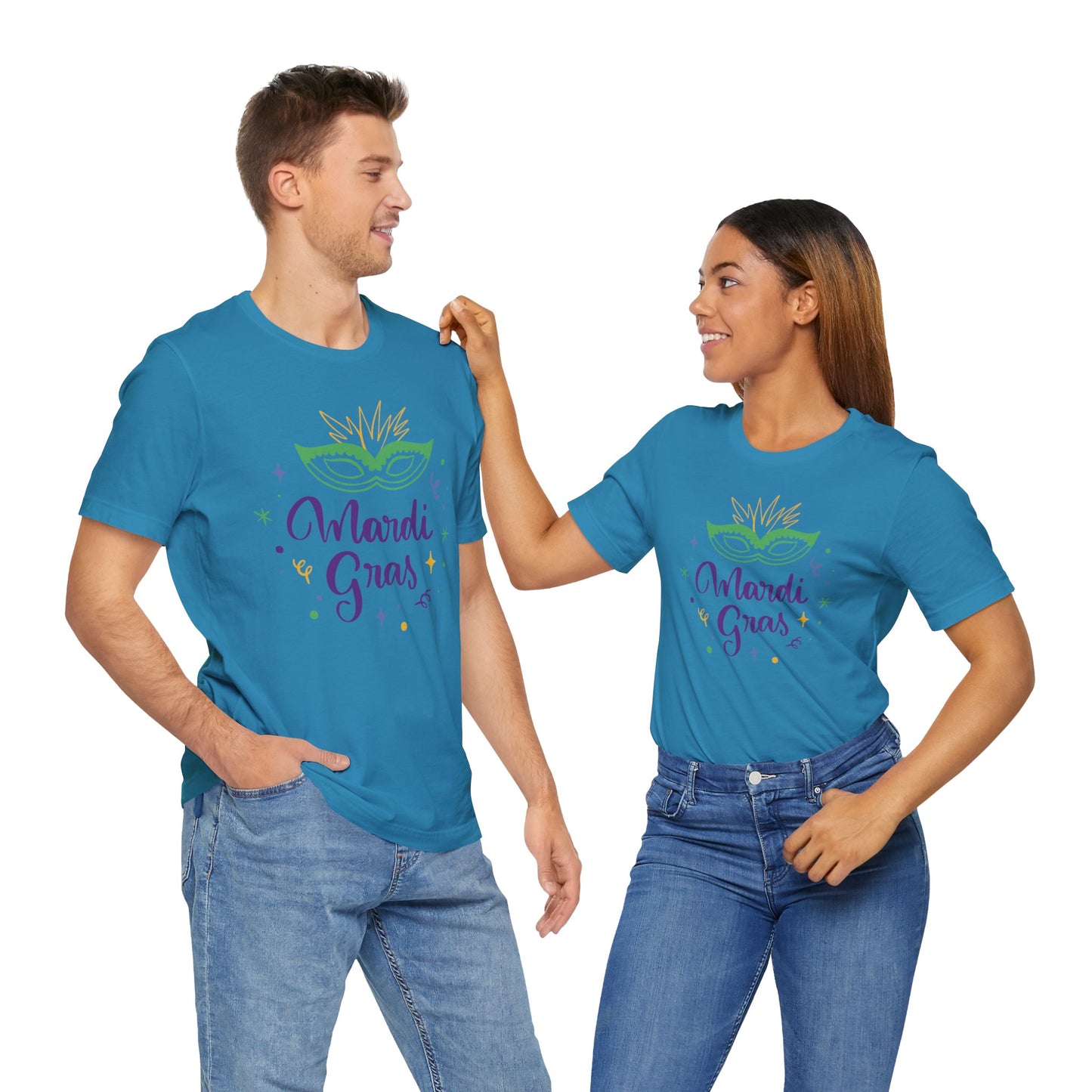 Tee-shirt en coton unisexe pour Mardi Gras