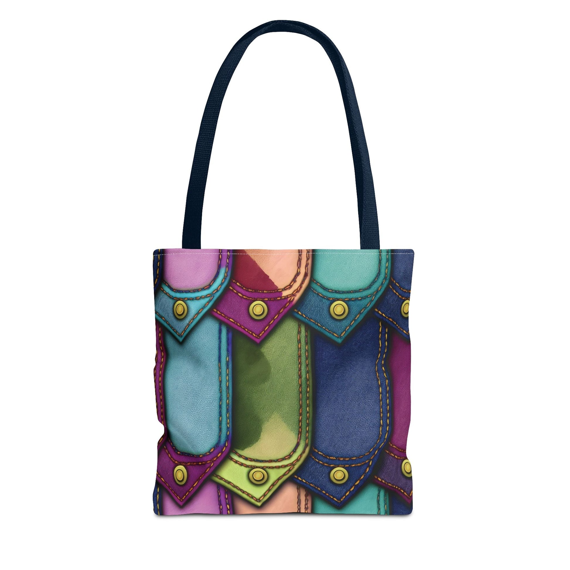 Denim Canvas Bag, Tote Bag Denim Printify