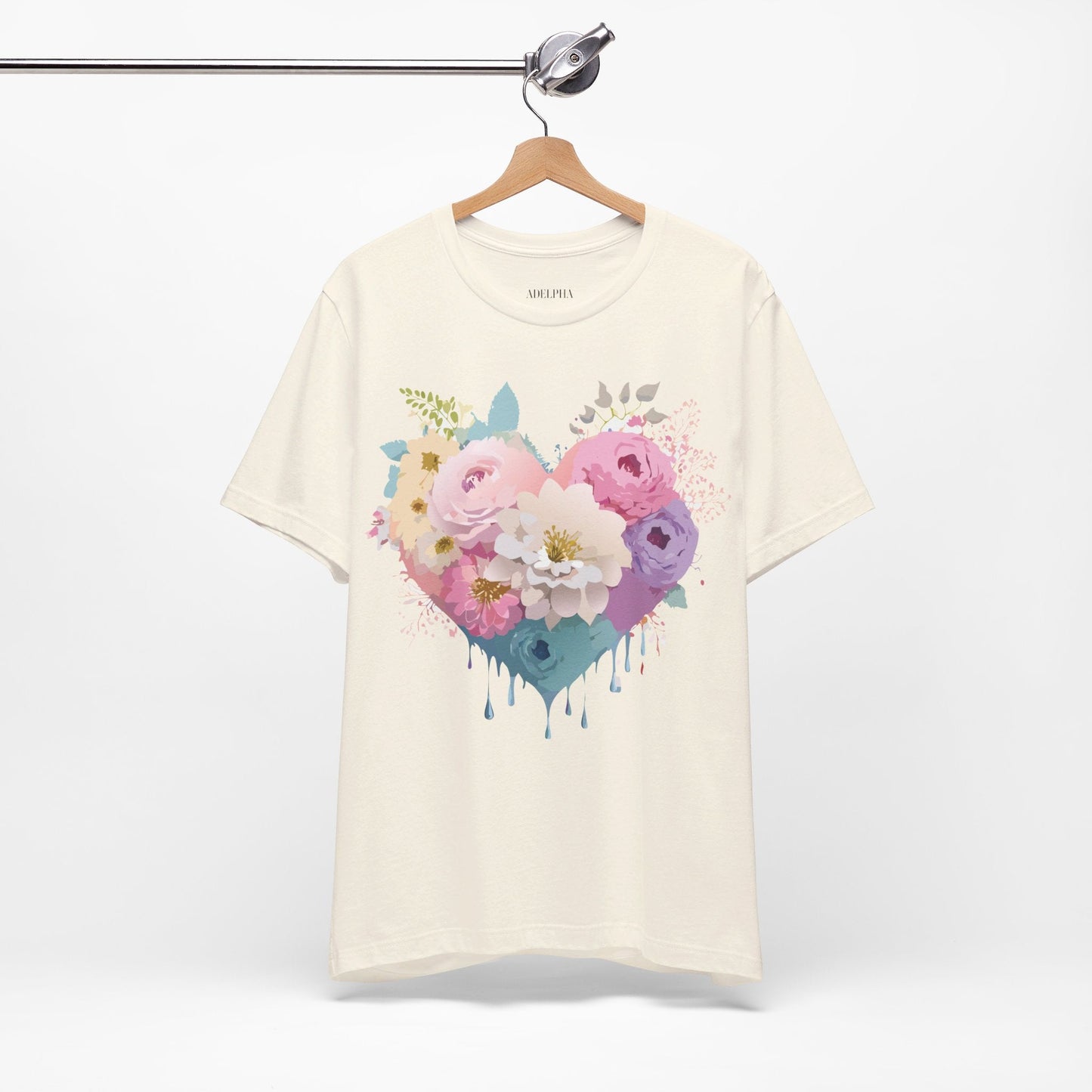 Valentine Graphic Tee Unisex Short Sleeve Shirt With Adelpha Vintage Artwork Design