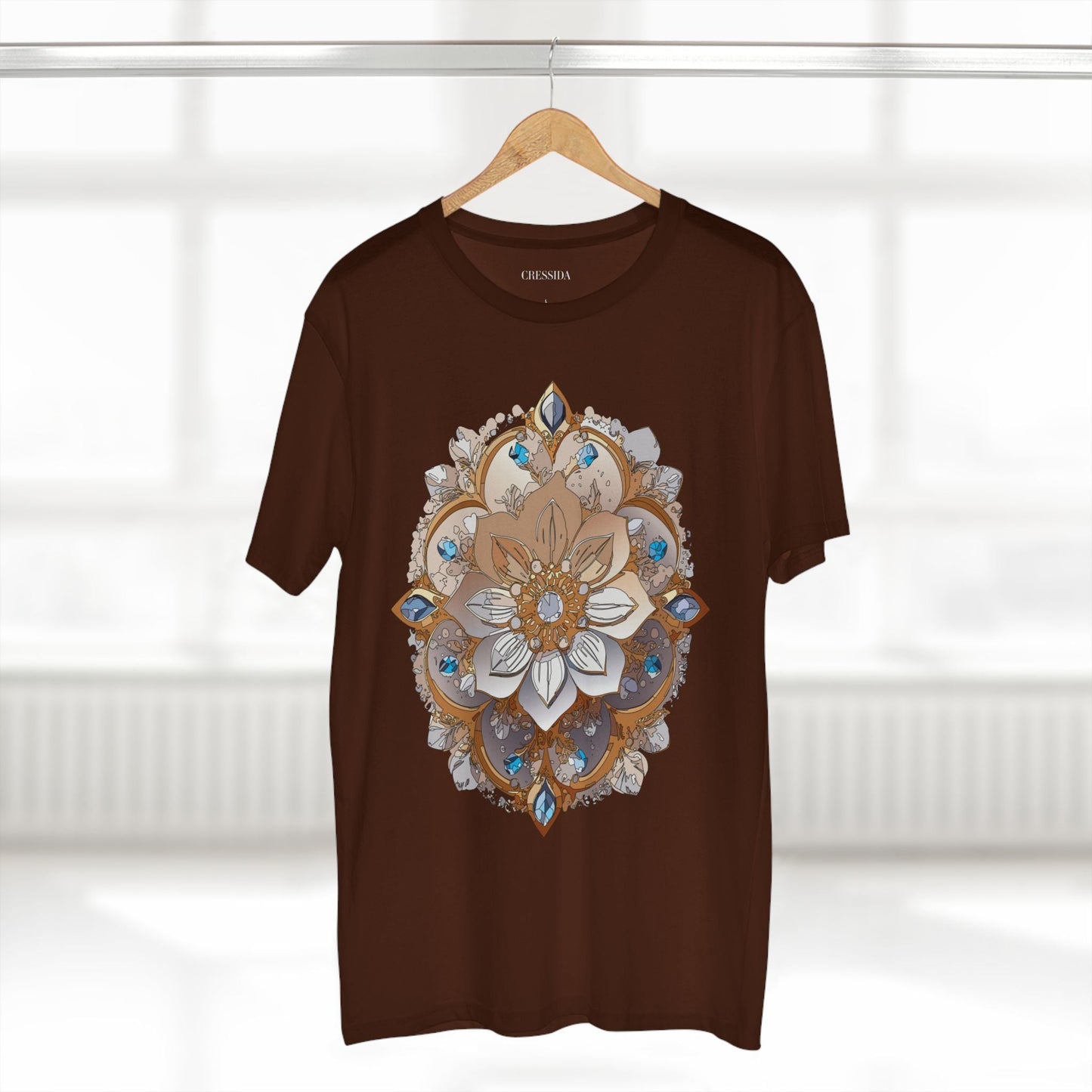 Floral Graphic T-Shirt Unisex 100 Cotton Art Design with Antique Flowers Tee 20
