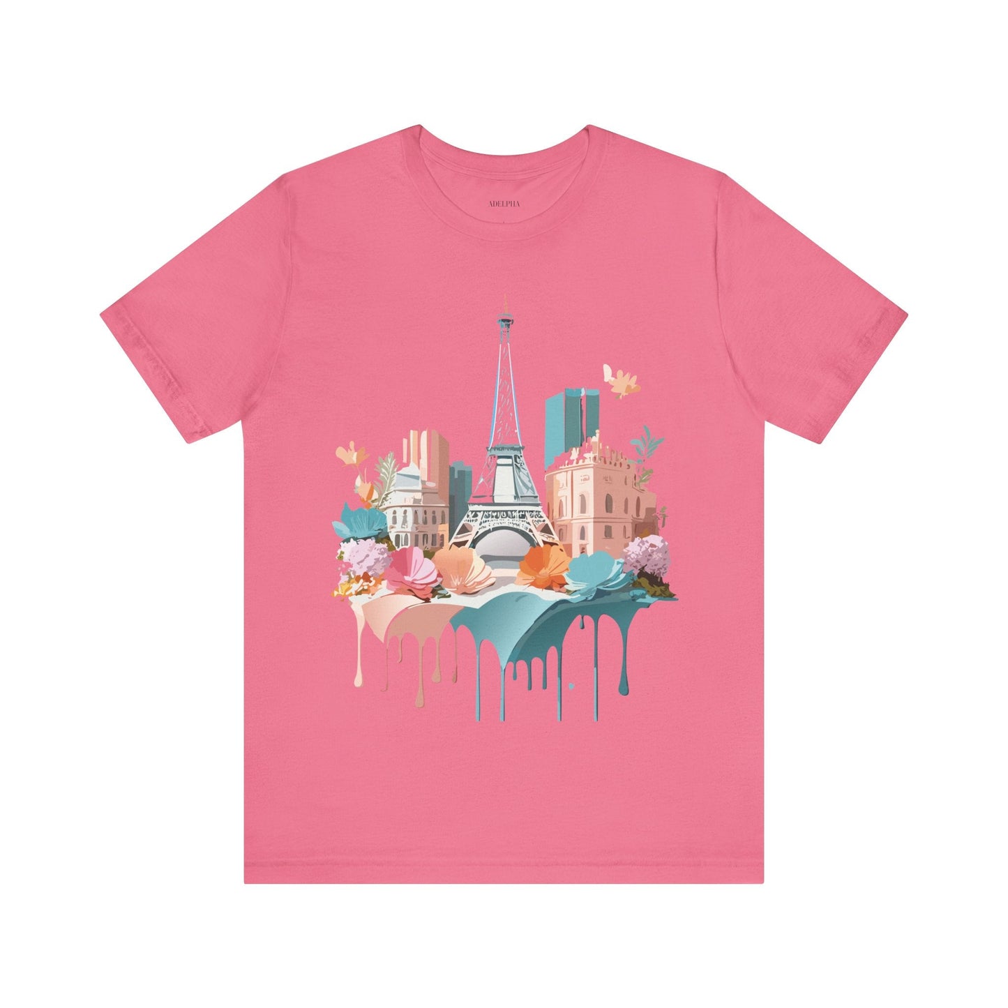 Paris Vintage Inspired Graphic Tee Unisex Short Sleeve Shirt Adelpha Artwork Studio