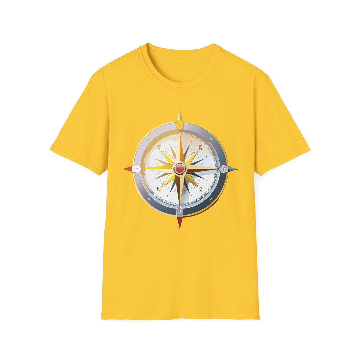 Nautical Compass T-Shirt | Adventure Travel Graphic Design Unisex 100 Cotton Gildan T-Shirt