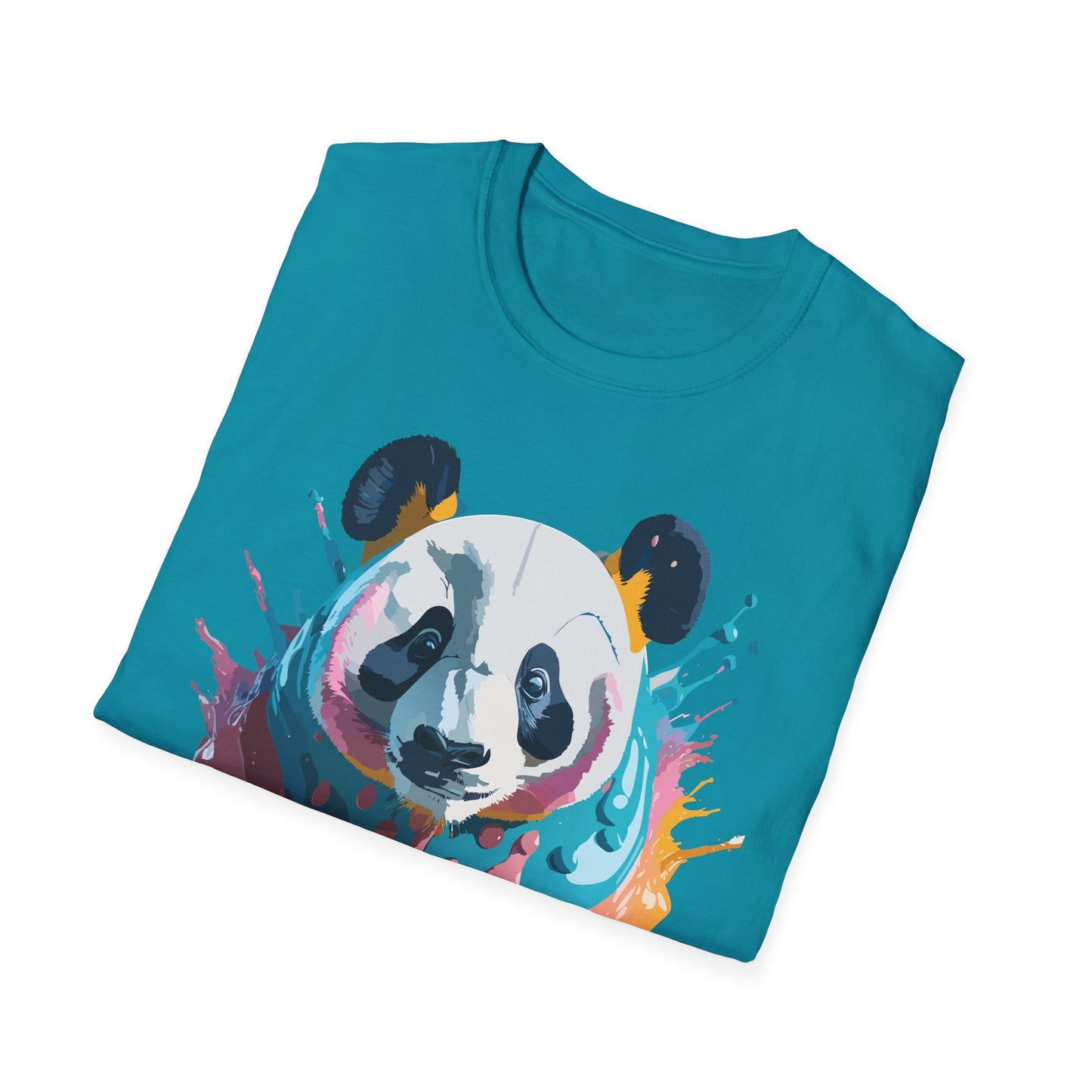 Panda Shirt Unisex T Shirt Gildan Softstyle 64000 Panda Graphic Animal Tee 100 Percent Cotton