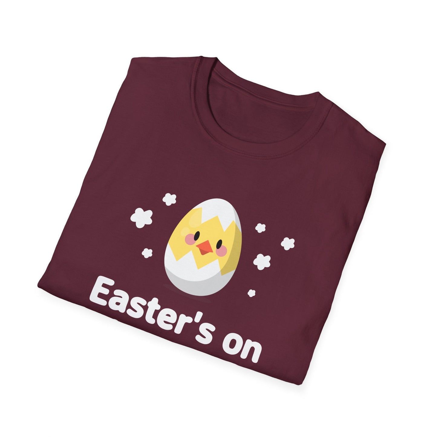 Easter Day T Shirt with Easter Design and Signature Print Unisex Gildan Softstyle Tee One Hundred Percent Cotton