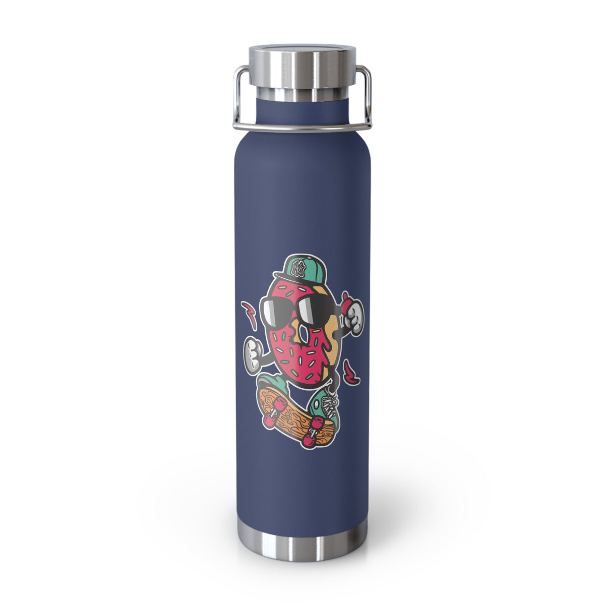 22oz Copper Insulated Water Bottle with Cartoon Design - CV18