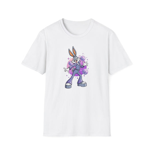Cartoon Bunny Graphic Unisex Cotton Animal Animation Artwork Design Tee 5