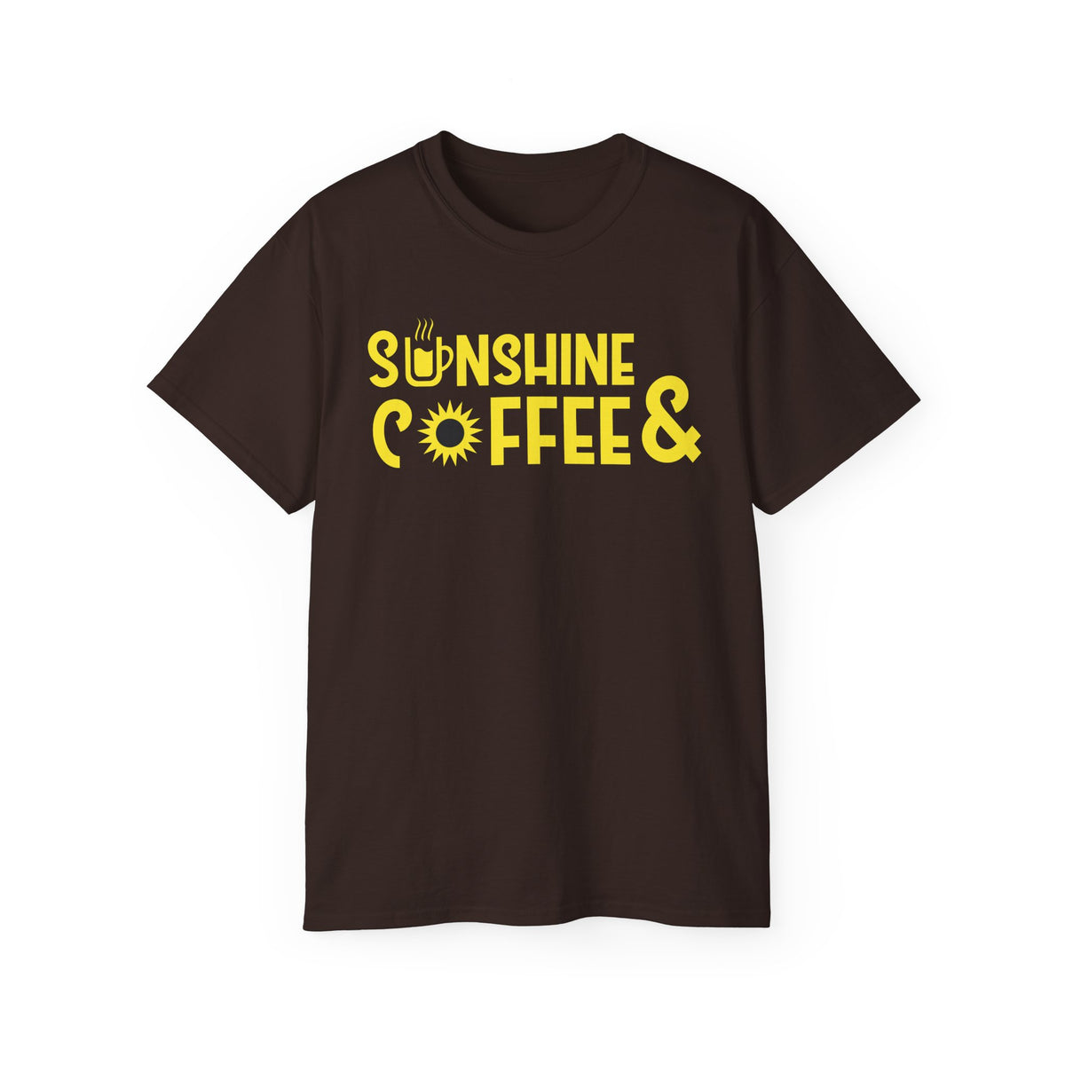 Sunshine Coffee & Tee | Yellow Sun Graphic T-Shirt
