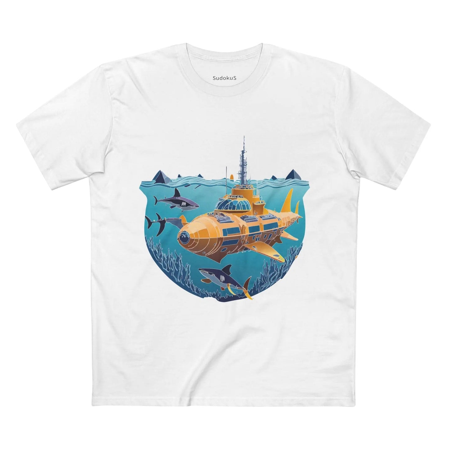 Ocean Coast Graphic Unisex 100 Cotton Staple Tee 16
