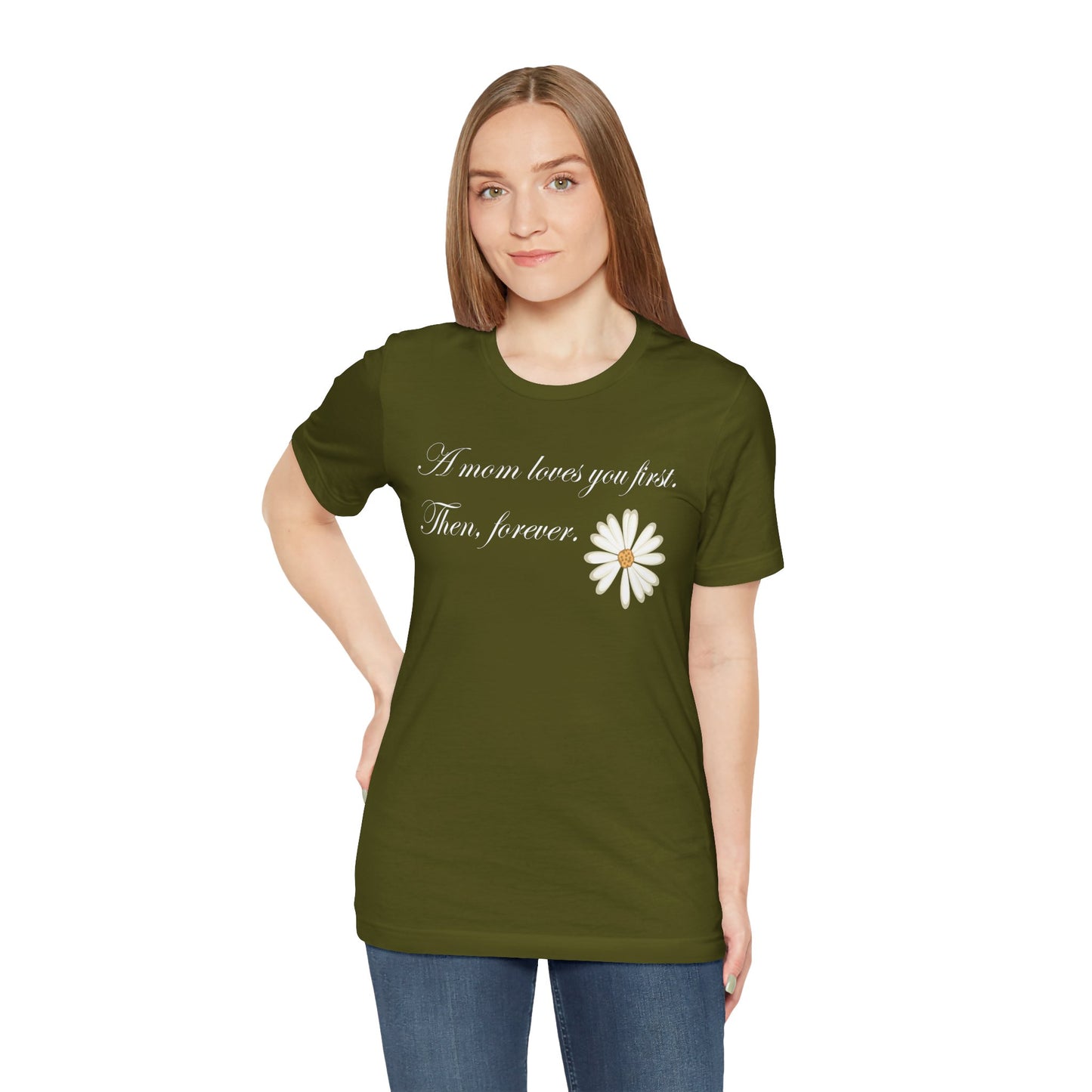 T-shirt unisexe en coton avec signature de maman