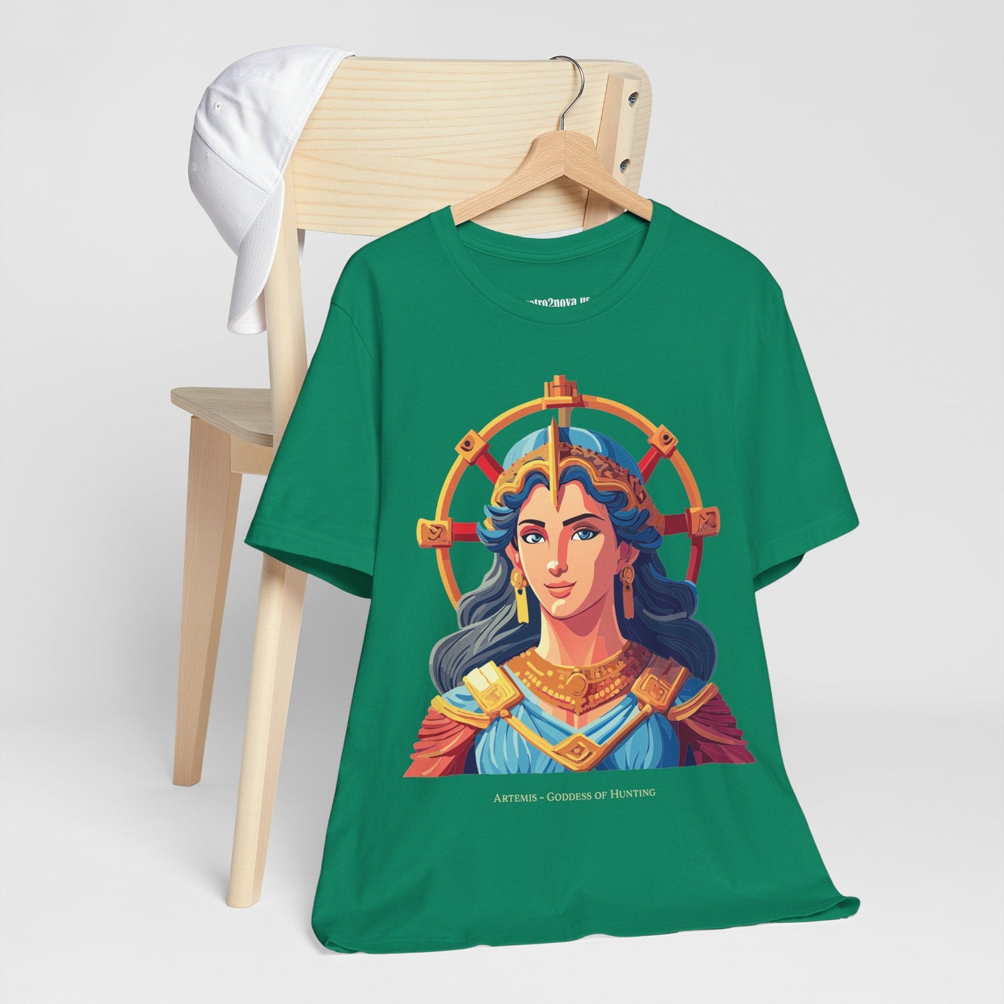 Artemis Goddess Shirt Unisex Graphic Tee Vintage Inspired Artwork by Retro2Nova Collection