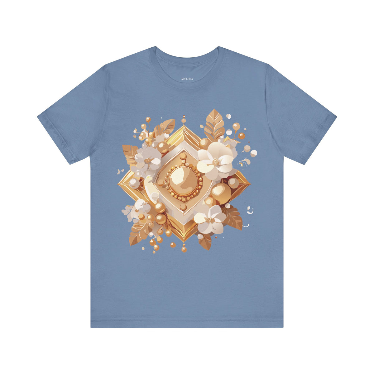 Jewelry Graphic Unisex Cotton Bella+Canvas Tee with Art Design n132