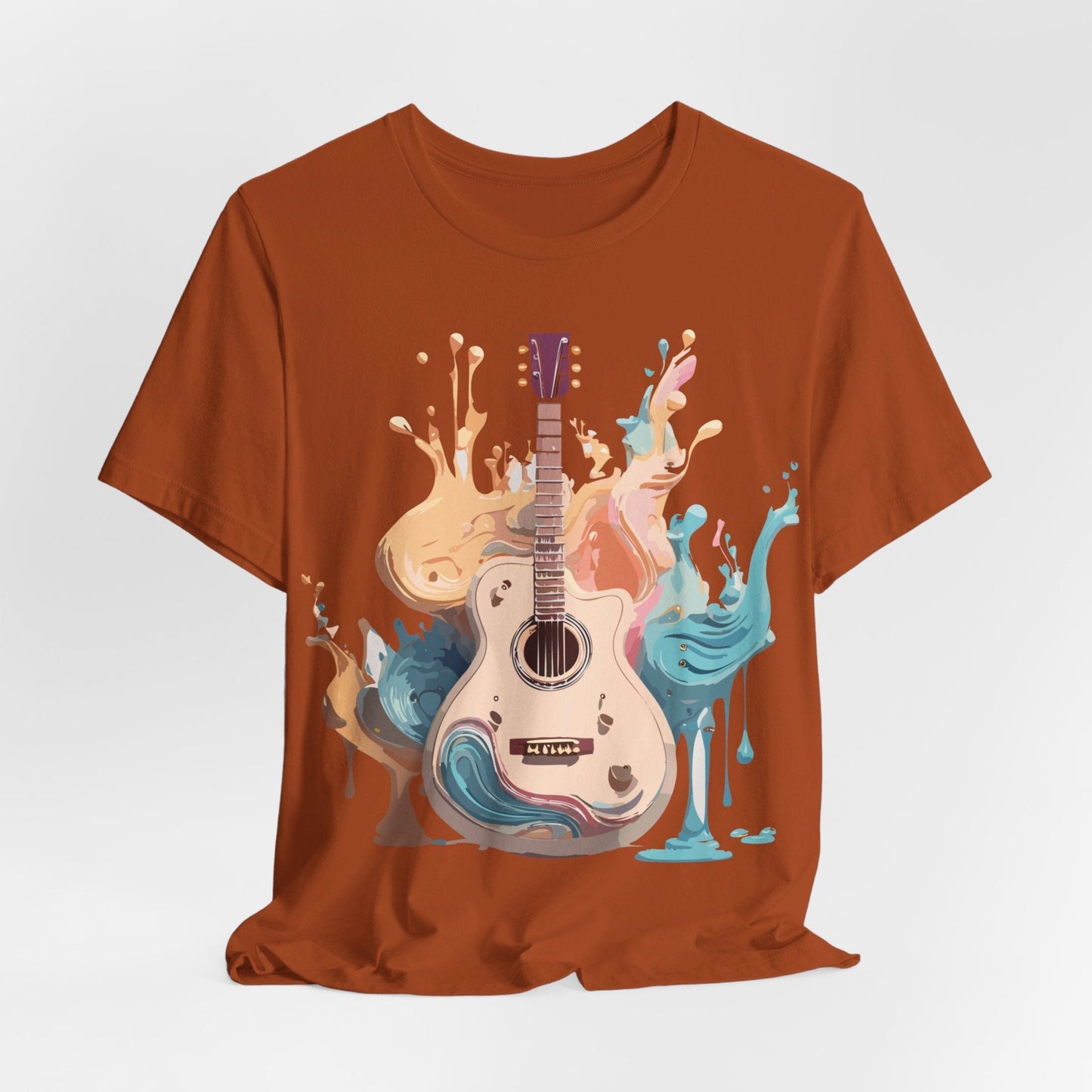 Music Graphic Unisex 100 Cotton Vintage Art with Musical Elements Tee 67