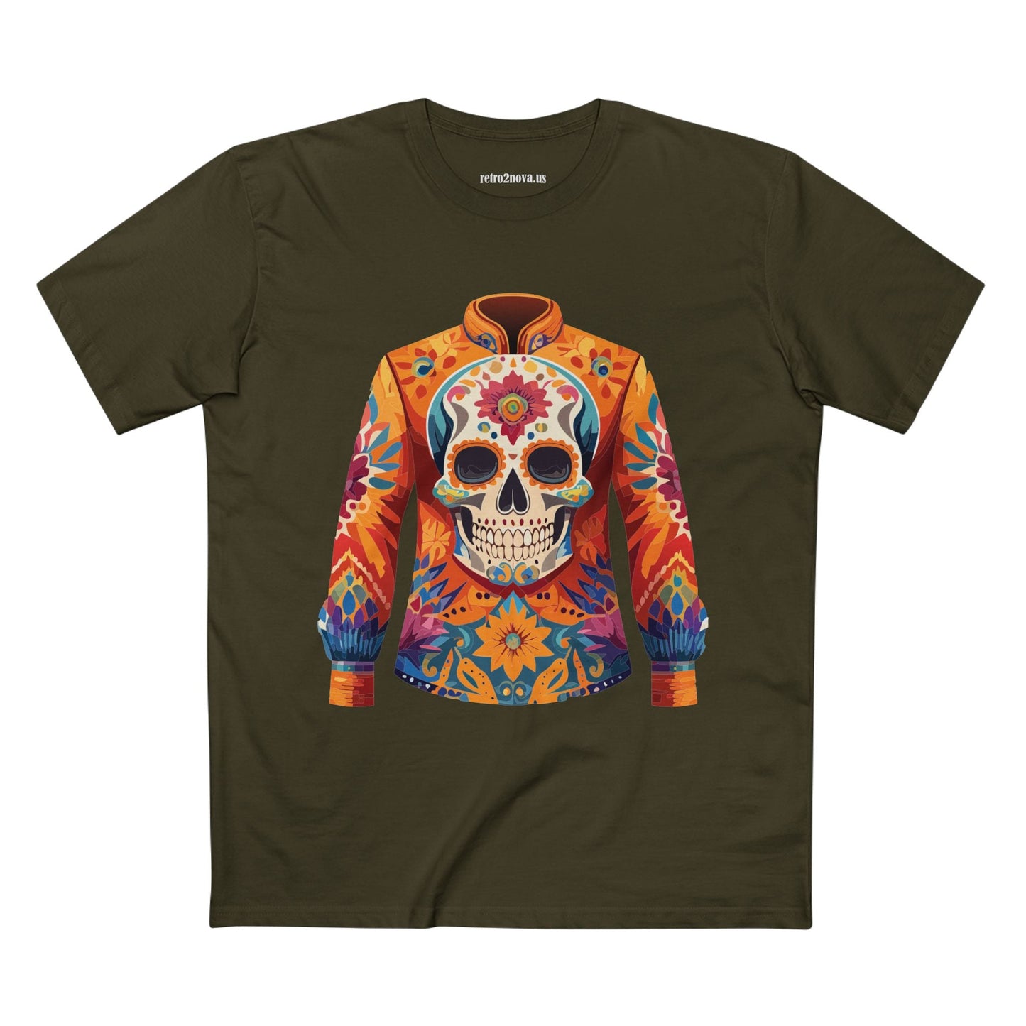 Unisex Skull Shirt With Original Skeleton Art Design Premium Cotton Tee From Retro2Nova