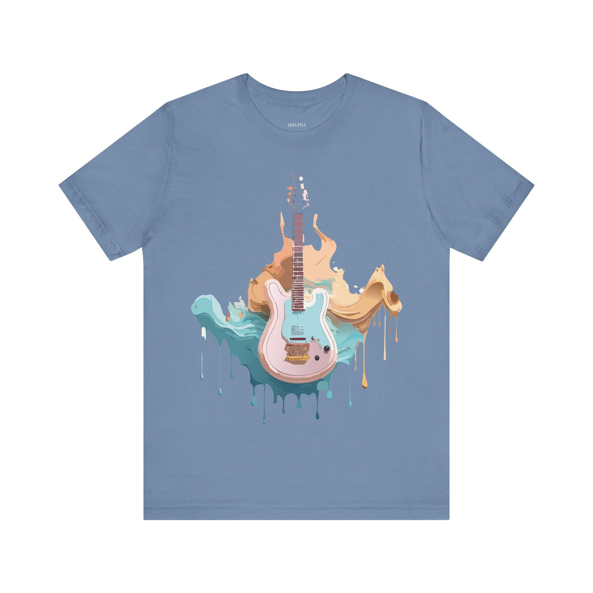 Music Graphic Unisex Cotton Bella+Canvas Tee with Art Design m98
