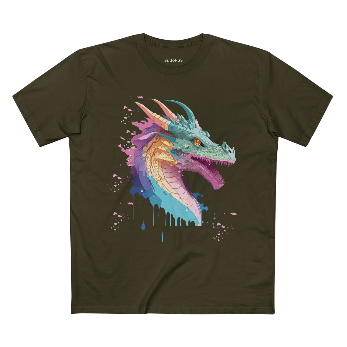 Dragon Graphic Unisex 100 Cotton Staple Tee 7