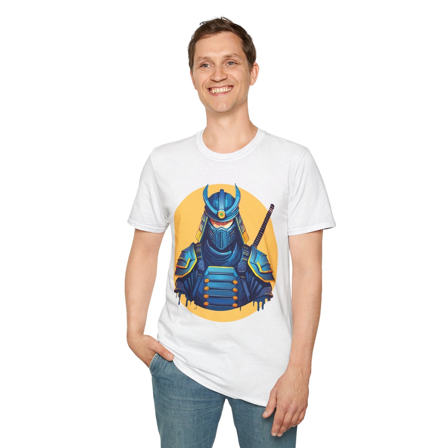 Samurai Shirt Unisex Softstyle T Shirt 100 Percent Ring Spun Cotton Tee For Everyday Comfort