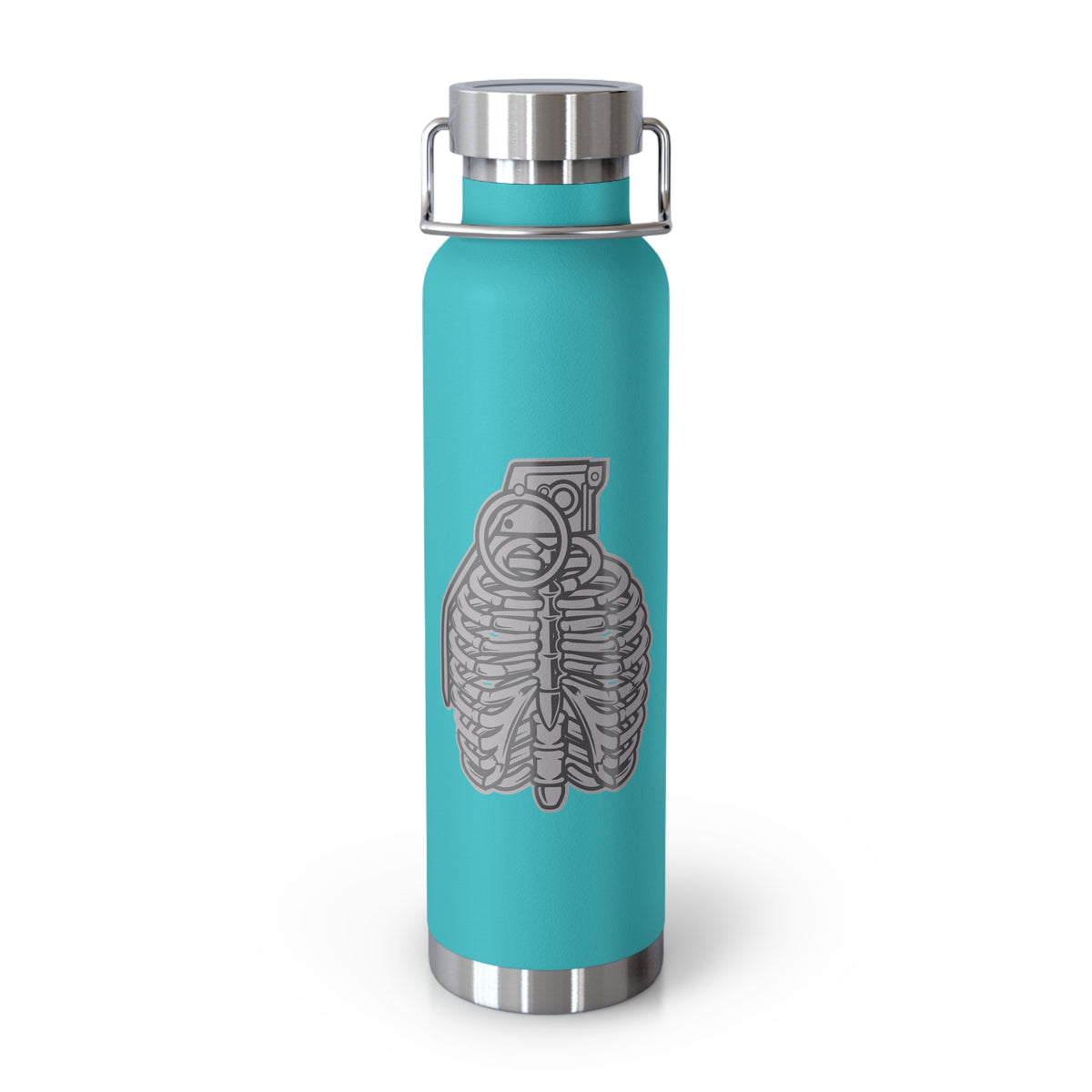 22oz Copper Insulated Water Bottle with Cartoon Design - CV90