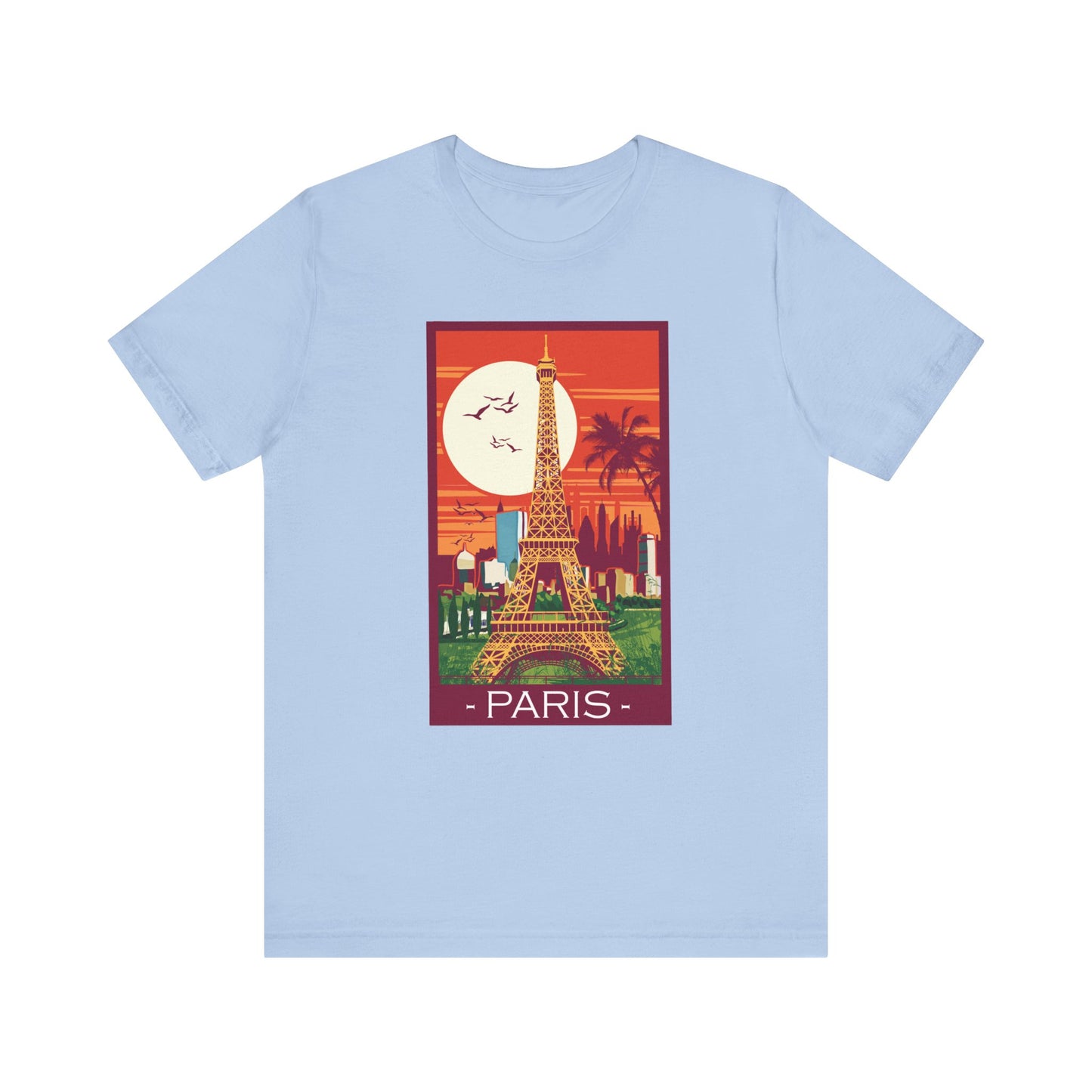 Retro Poster Paris Graphic Design Tee, Paris Shirt, Vintage Tees, Art Design T-Shirt, Graphic Tee, Retro Art Shirts