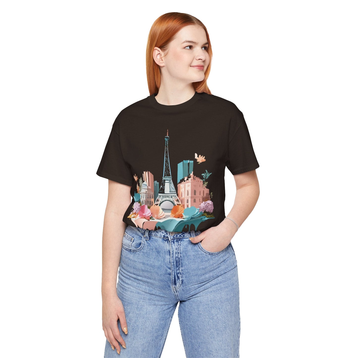 Paris Tourist Shirt Unisex Graphic Tee With Vintage Inspired Artwork By Adelpha Collection