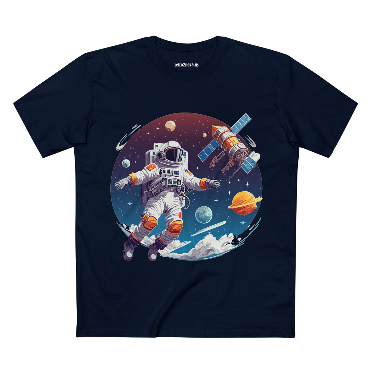 Cosmos Astronaut Graphic Tee Staple Unisex 100 Cotton Tee Shirt - CS-34