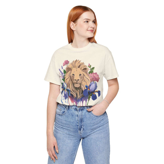 Lion Graphic Unisex 100 Cotton Vintage Animal Artwork Tee 6