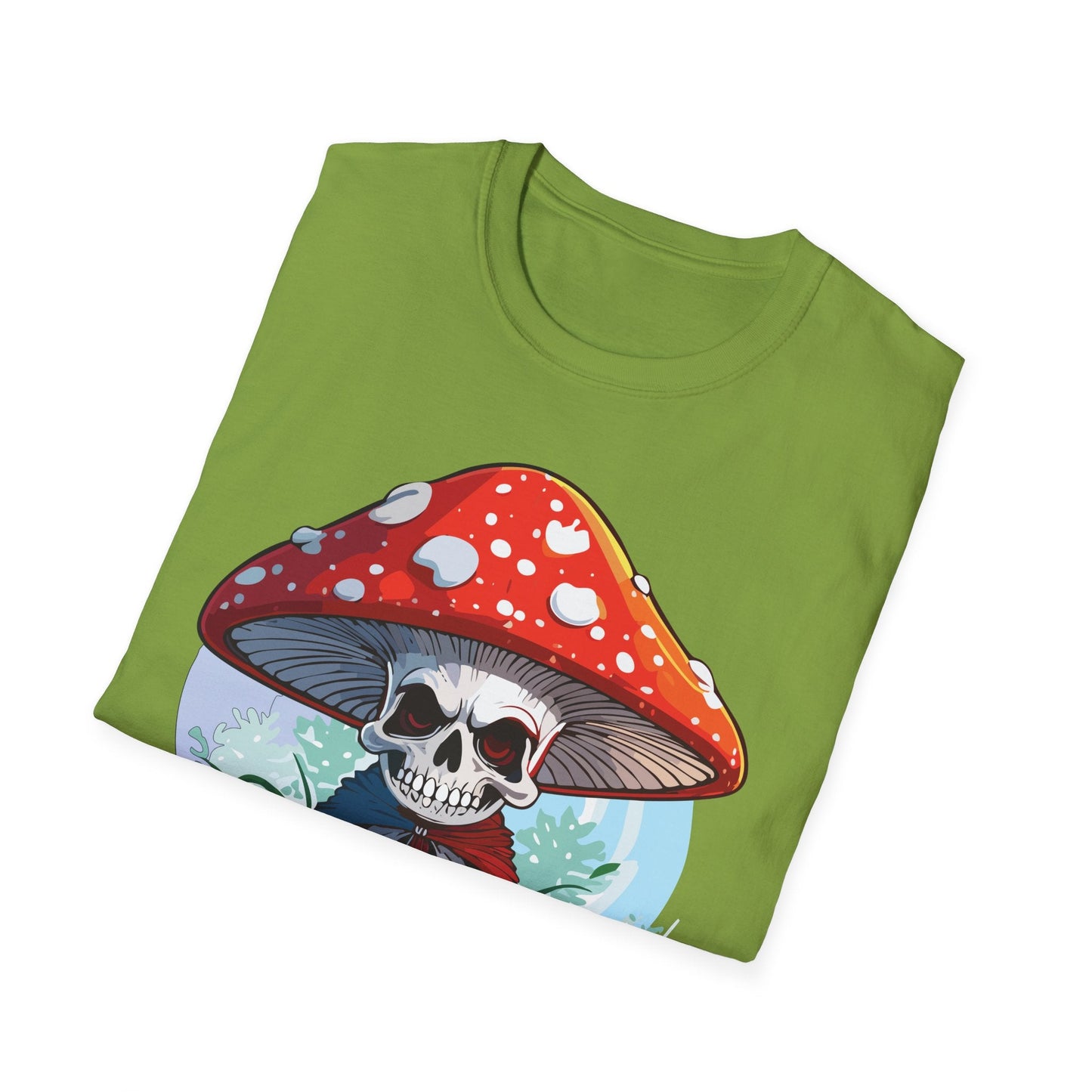 Mashroom Tee Shirt Unisex Gildan Softstyle Short Sleeve Cotton Tee With Funny Mashroom Graphic