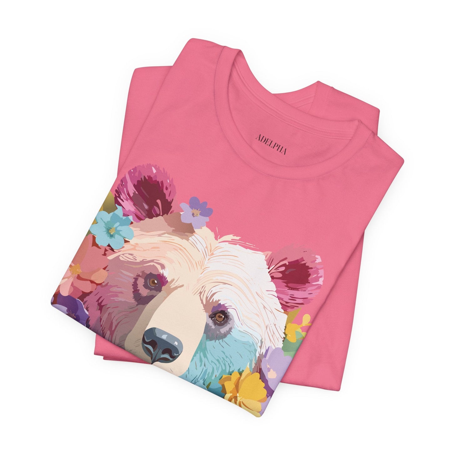 Bear Graphic Tee By Adelpha Unisex Short Sleeve Shirt Vintage Inspired Artwork