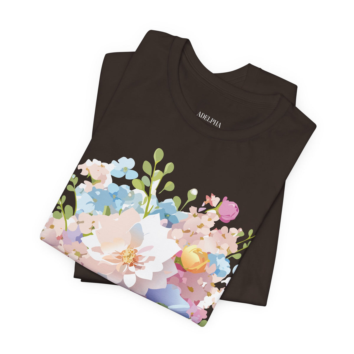 Floral Graphic Tee Shirt - Bella+Canvas Unisex 100 Cotton 5