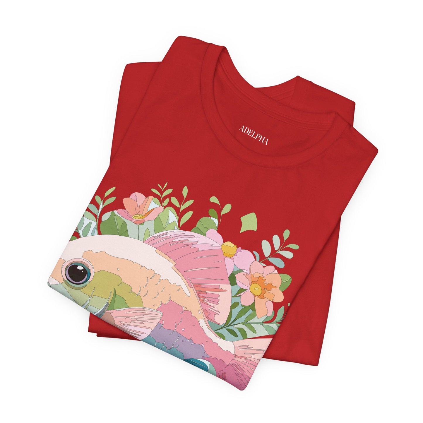 Fish Graphic Unisex 100 Cotton Vintage Artwork Tee 1