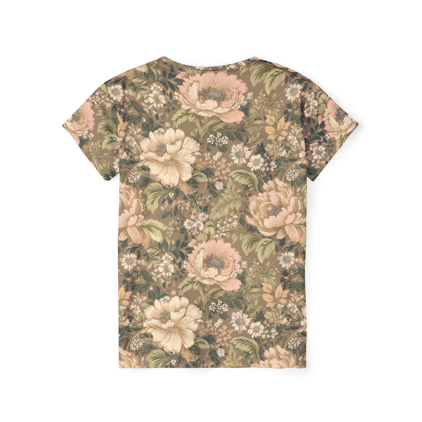 Women Poly T-Shirt with Floral Print