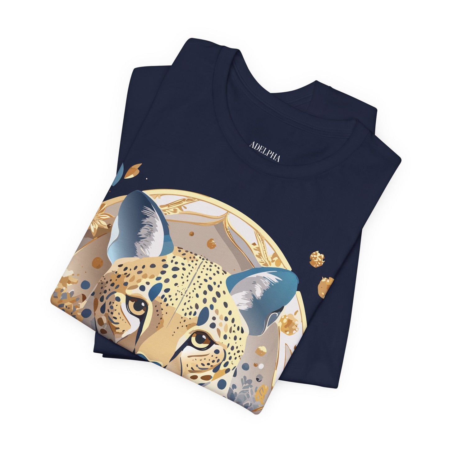 Adelpha Medallion Graphic Tee Unisex Short Sleeve Vintage Inspired Art Design Premium Cotton Jersey