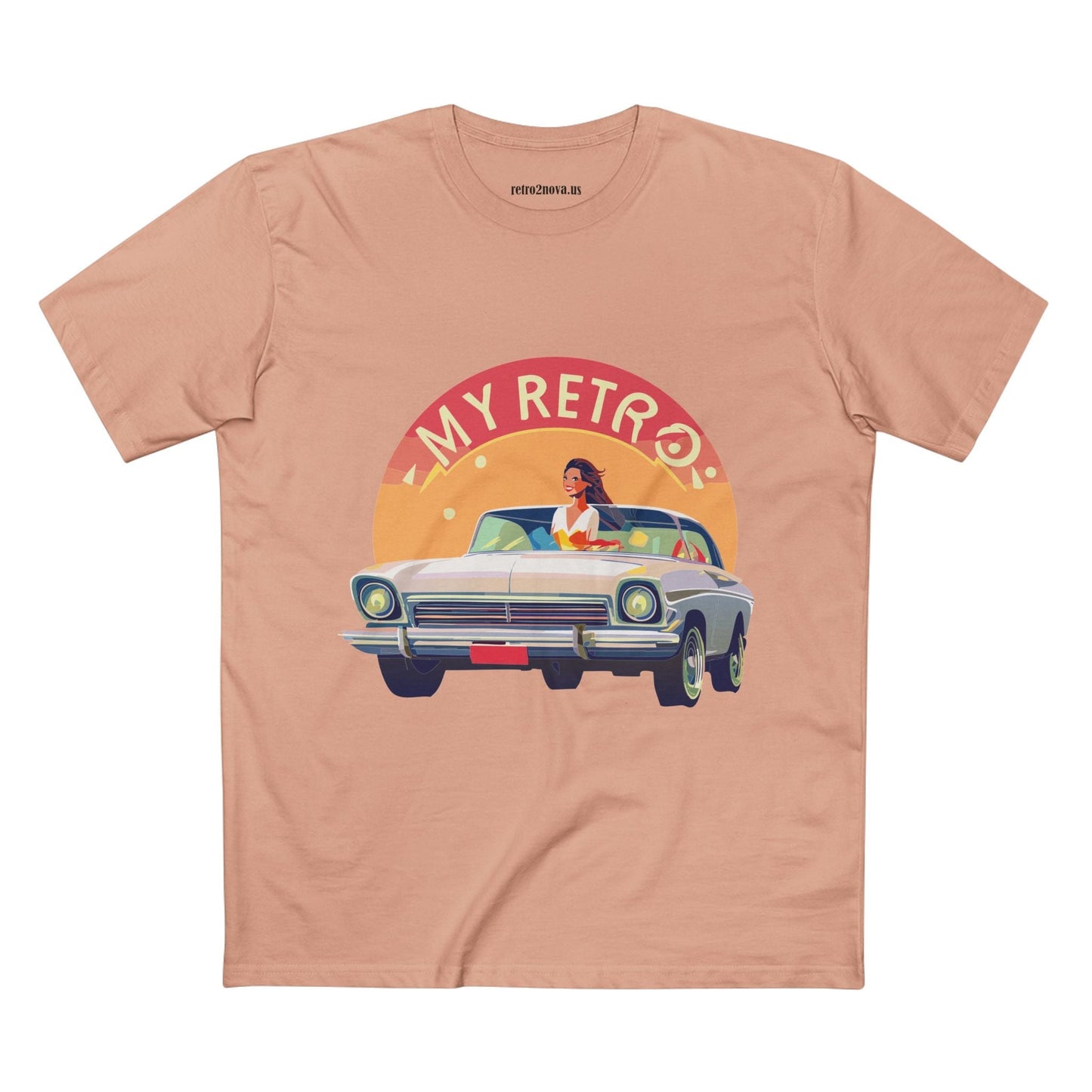 Retro Car Shirts Vintage Car RC-26 Unisex Premium Cotton Tee With Original Art Design
