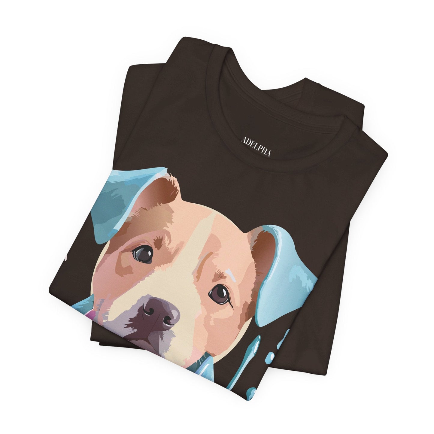 Unisex Dog Graphic Tee With Vintage Inspired Artwork By Adelpha Short Sleeve Shirt