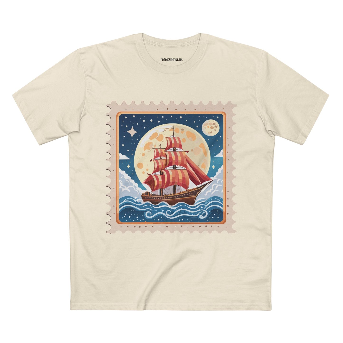 Stamp Shirt Postage Stamp Tee Unisex Premium Cotton Original Art Design By Retro2Nova